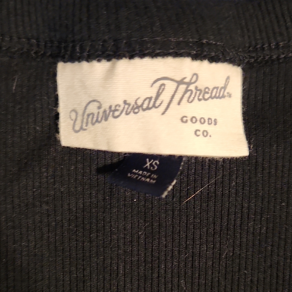Universal Thread Black Ribbed Tank Top - Picture 2 of 7